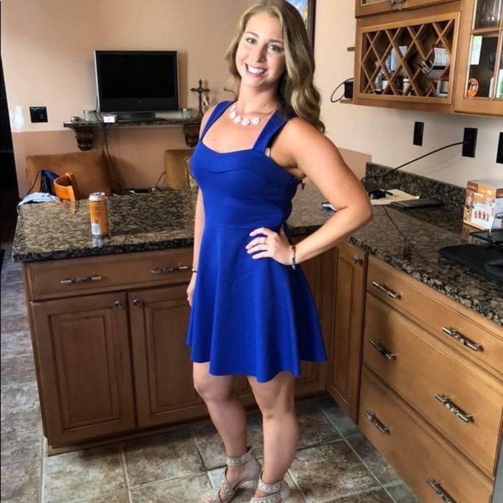 Royal blue dress